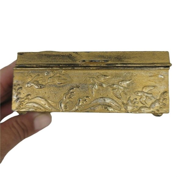 Vintage Japanese Metal Dragon Cigarette Box - Picture 6 of 11